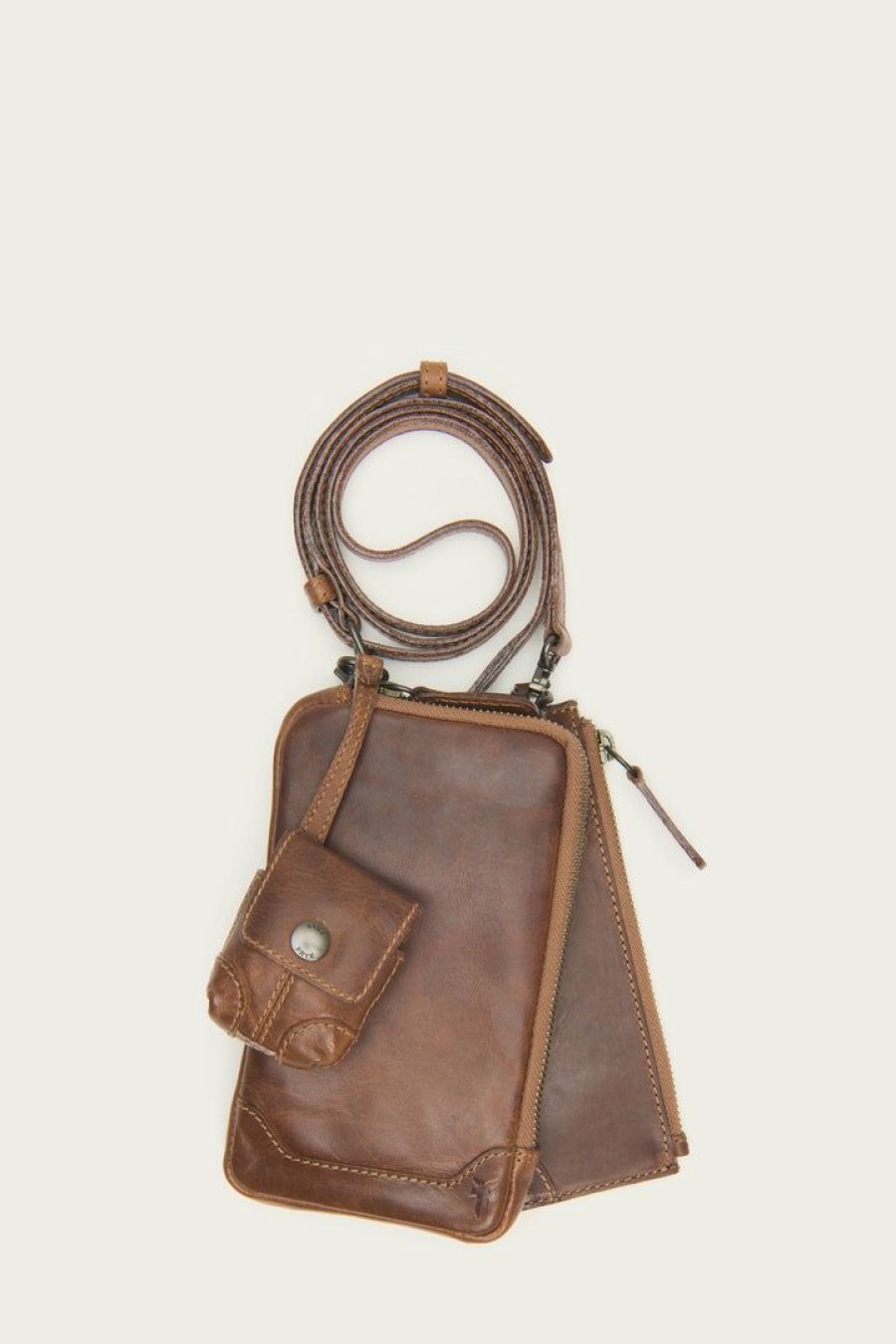 Women The Frye Company | The Frye Company Bags & Accessories Melissa 3-In-1 Crossbody Cognac