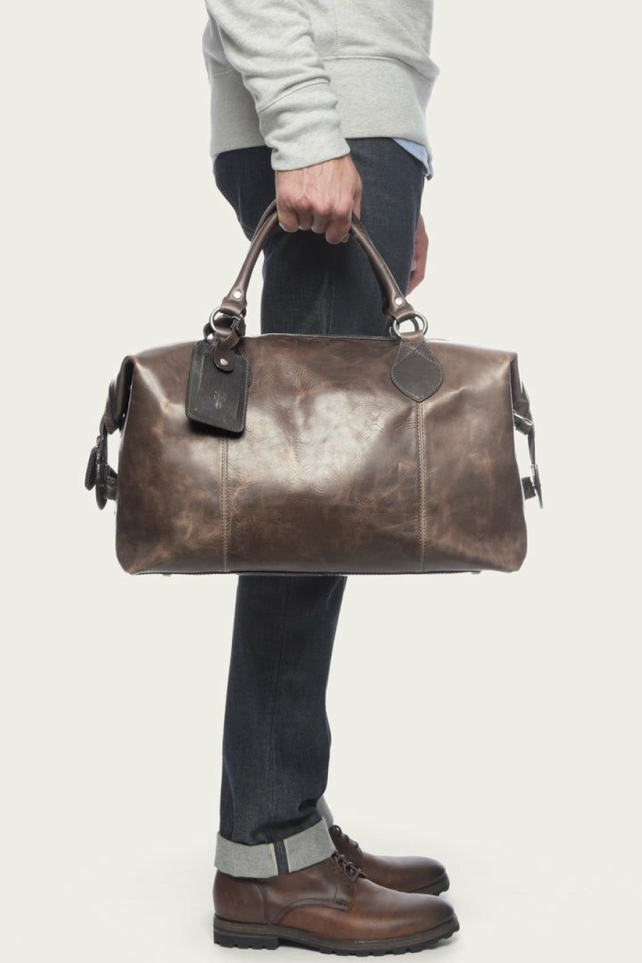 Men The Frye Company | The Frye Company Logan Overnight Bags & Accessories Slate