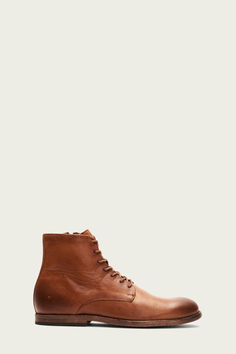 Men The Frye Company | The Frye Company Chris Lace Up Zip Tan