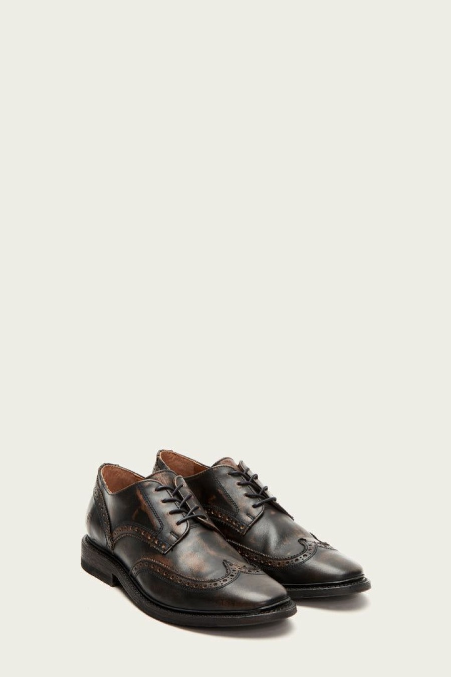 Men The Frye Company | The Frye Company Shoes Paul Wingtip Black