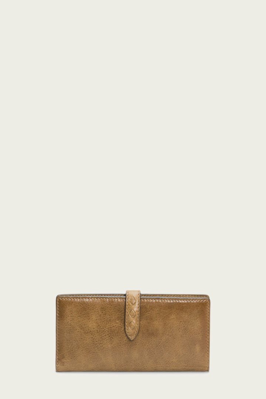 Women The Frye Company | The Frye Company Reed Slim Wallet Khaki