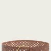 Women The Frye Company | The Frye Company Woven Belt Brown