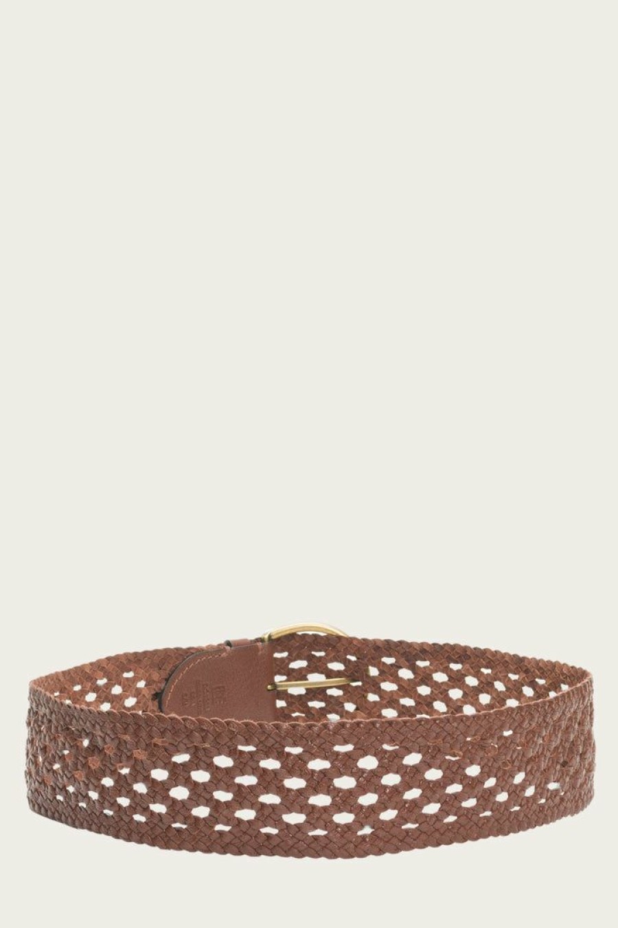 Women The Frye Company | The Frye Company Woven Belt Brown