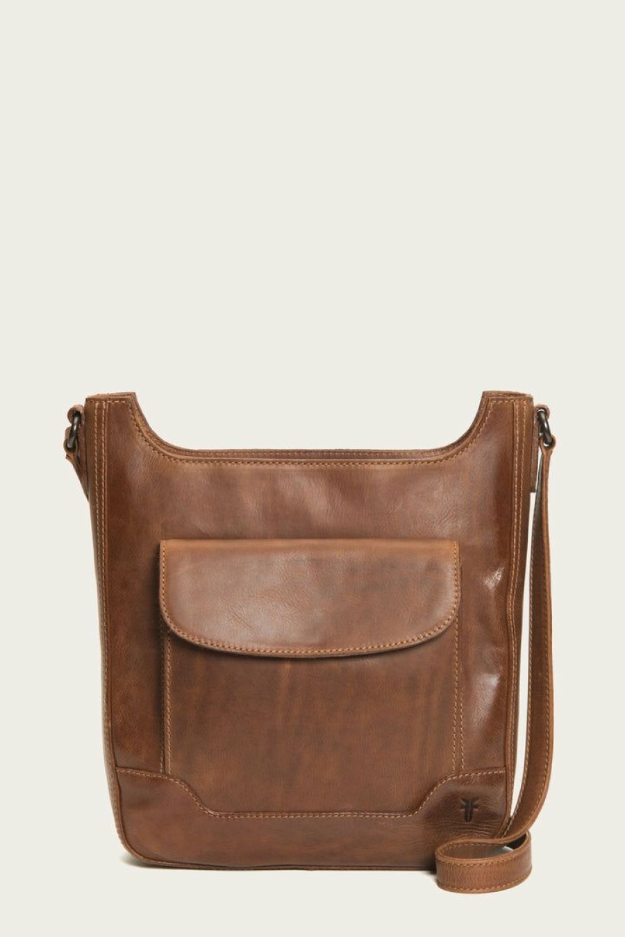 Women The Frye Company | The Frye Company Melissa Magazine Crossbody Bags & Accessories Cognac