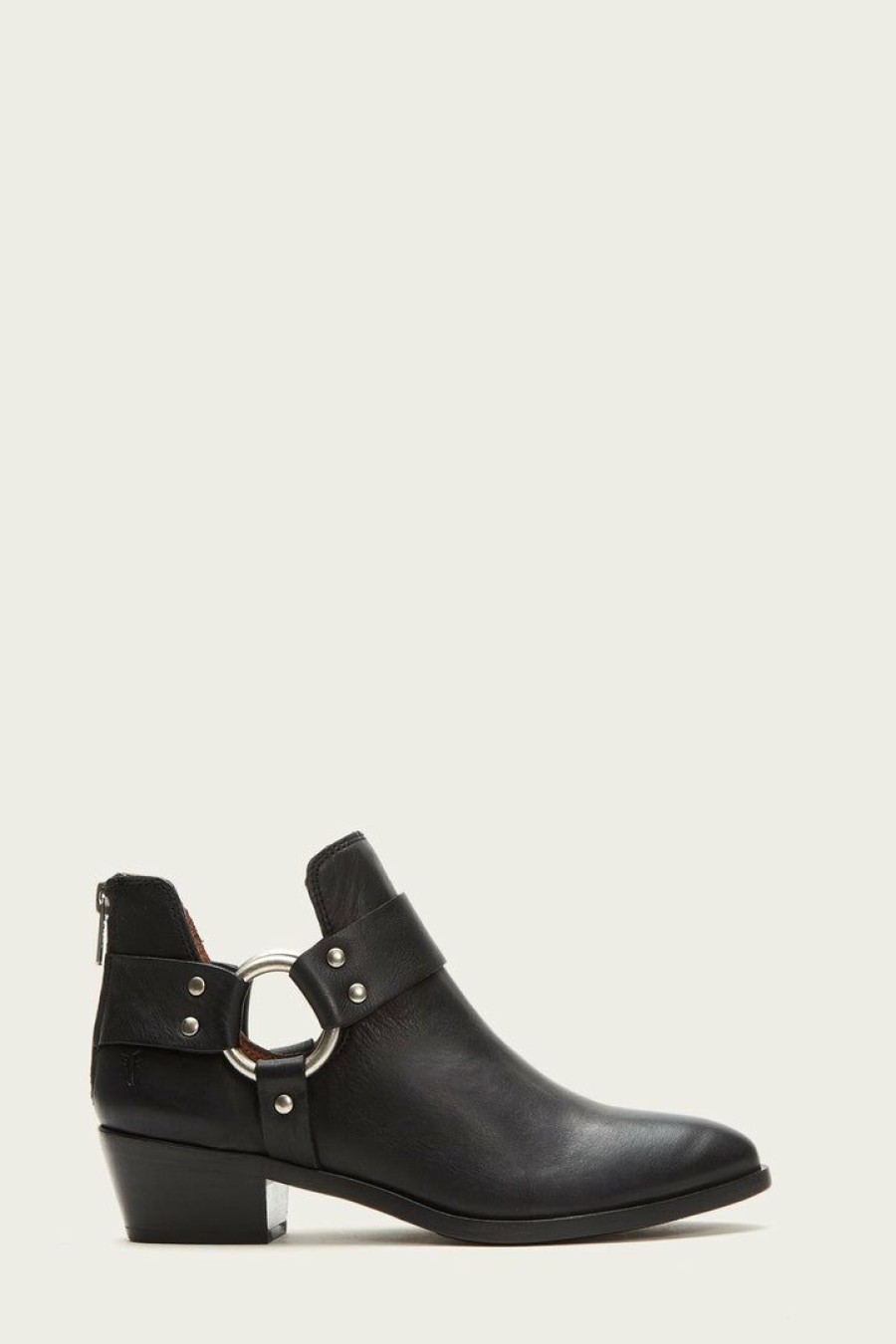 Women The Frye Company | The Frye Company Shoes Ray Harness Back Zip Black