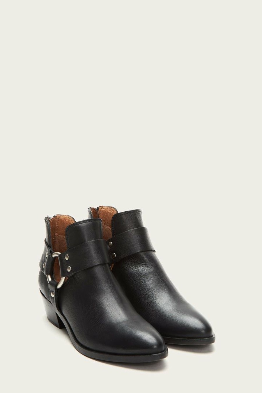 Women The Frye Company | The Frye Company Shoes Ray Harness Back Zip Black