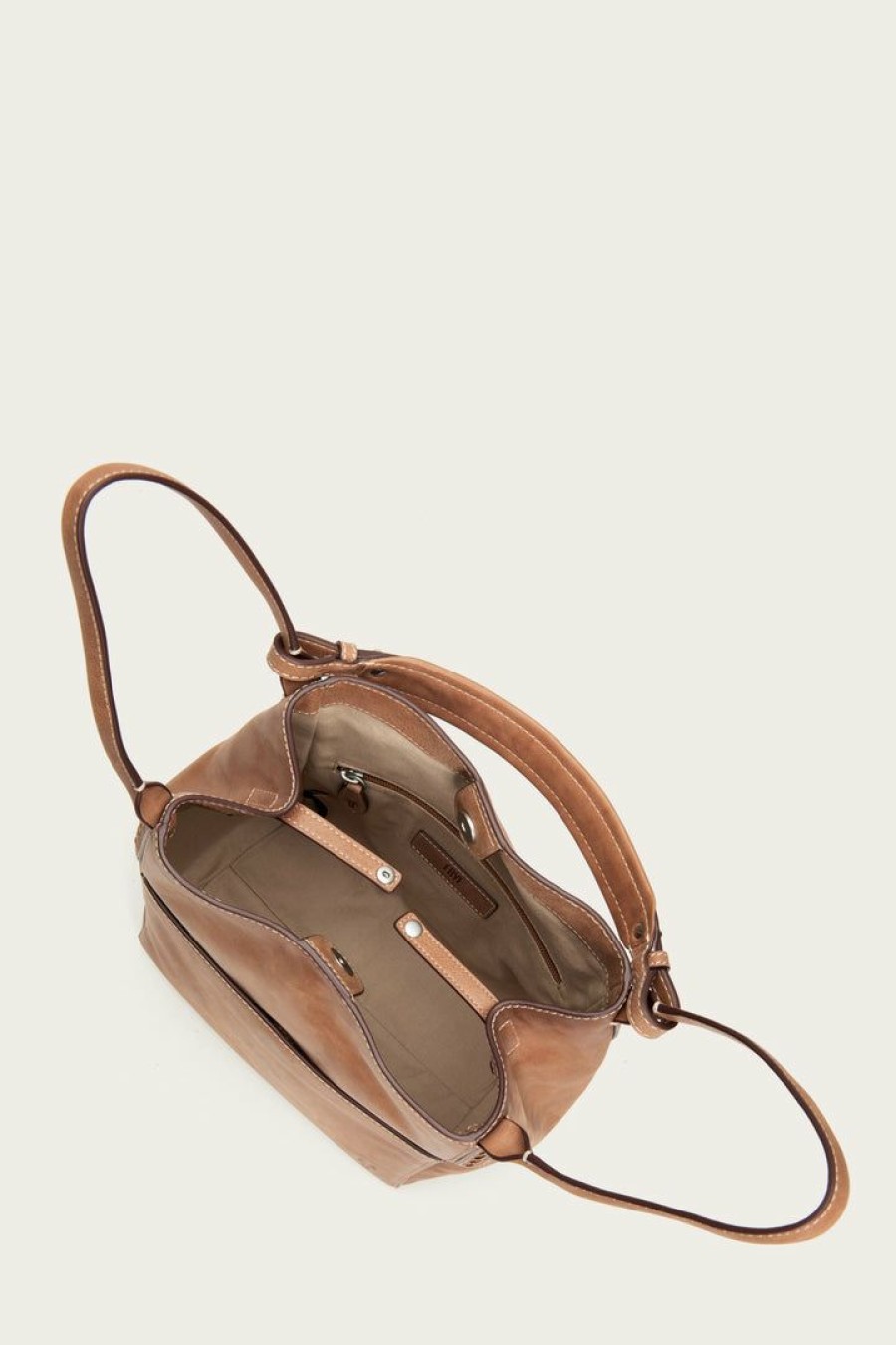 Women The Frye Company | The Frye Company Reed Hobo Bags & Accessories Tan