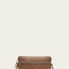 Women The Frye Company | The Frye Company Melissa Basket Woven Crossbody Wristlet Bags & Accessories Cognac