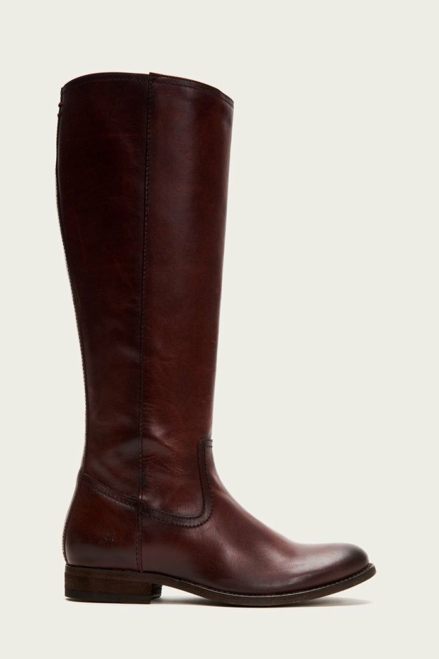 Women The Frye Company | The Frye Company Melissa Inside Zip Tall Wide Calf Mahogany