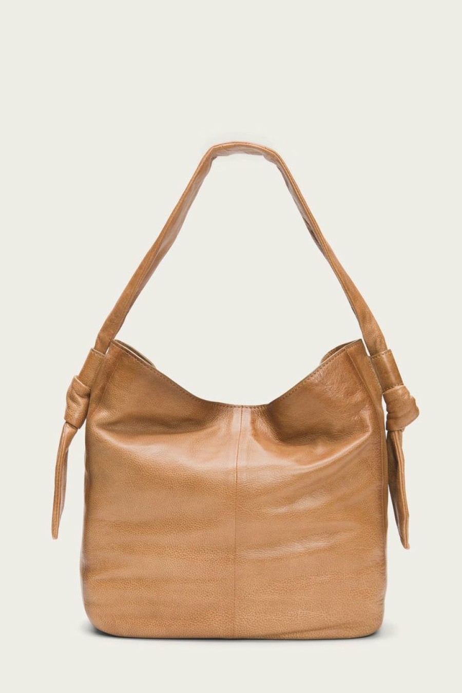 Women The Frye Company | The Frye Company Bags & Accessories Nora Knotted Hobo Beige