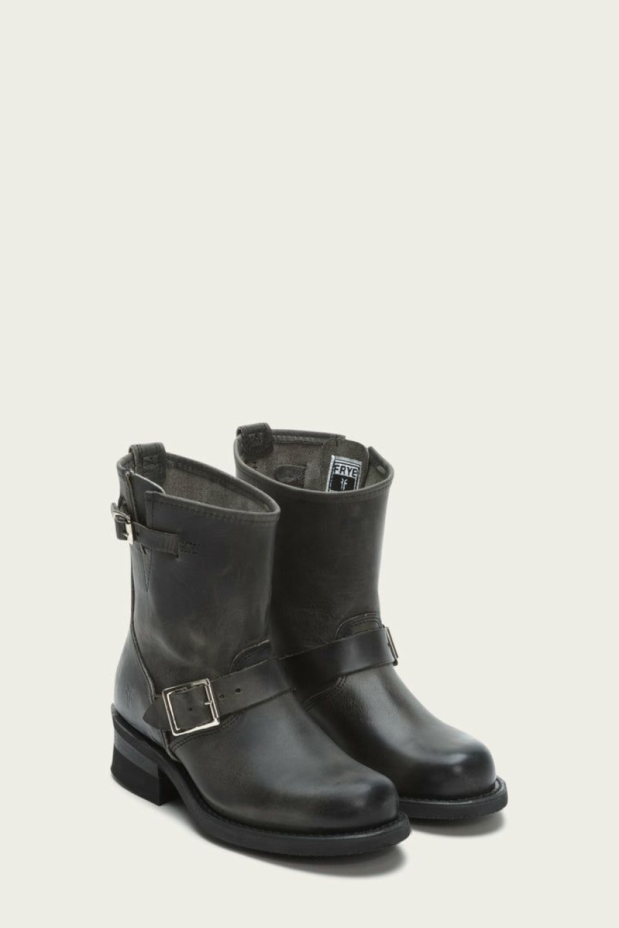 Women The Frye Company | The Frye Company Engineer 8R Charcoal