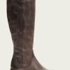 Women The Frye Company | The Frye Company Shoes Carson Piping Tall Wide Calf Graphite