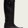 Women The Frye Company | The Frye Company Shoes Melissa Button Lug Tall Black