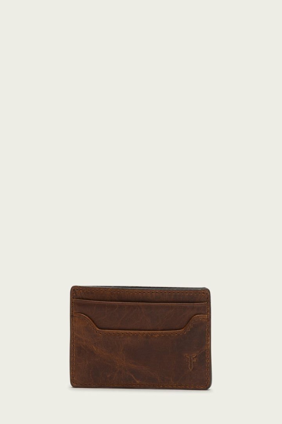 Men The Frye Company | The Frye Company Logan Card Cognac