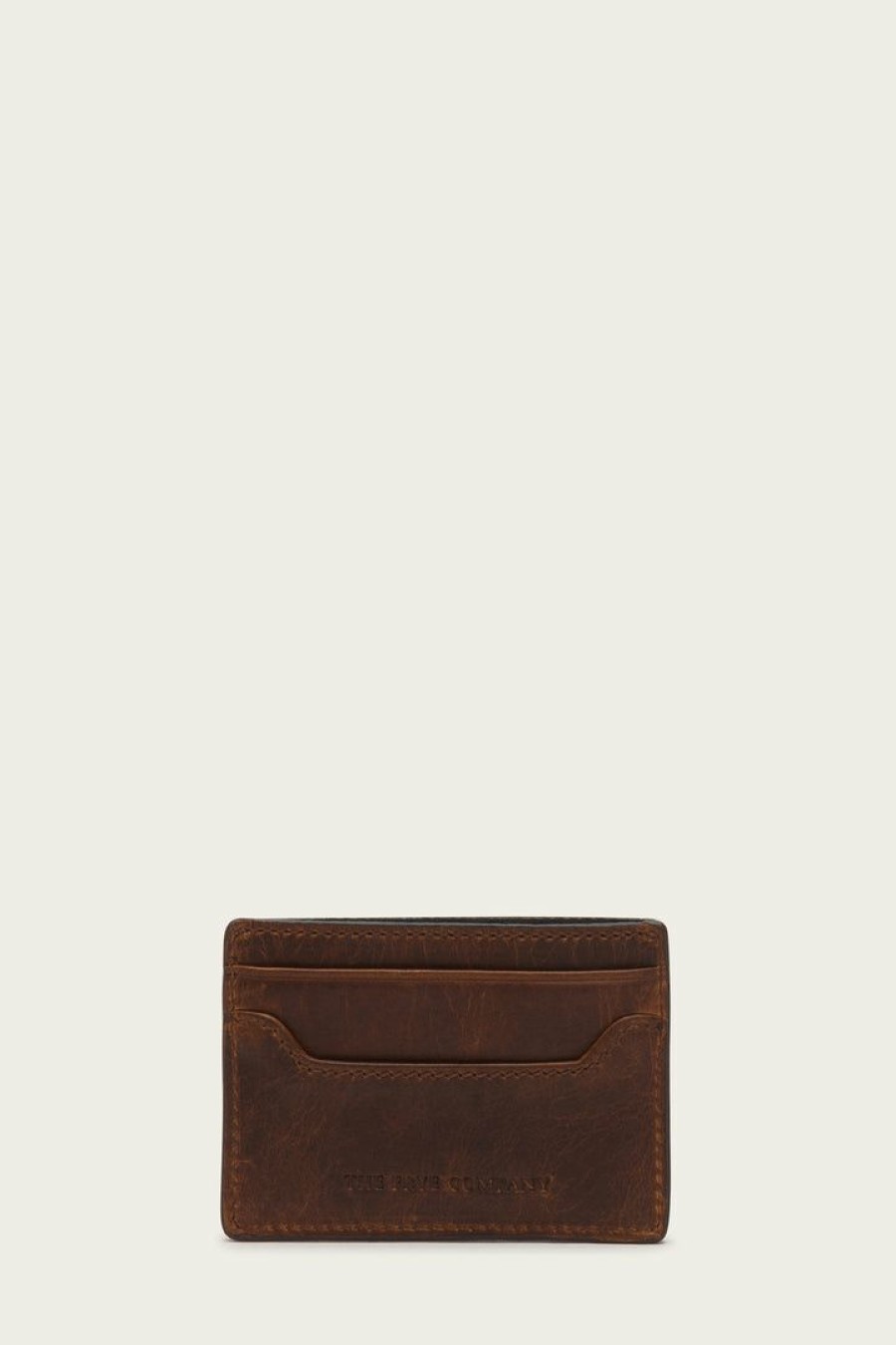 Men The Frye Company | The Frye Company Logan Card Cognac