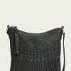 Women The Frye Company | The Frye Company Melissa Woven Swing Pack Bags & Accessories Black