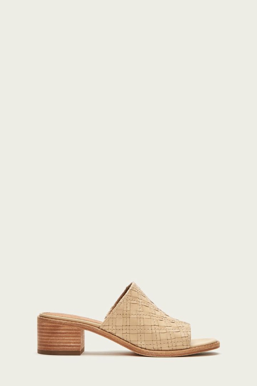 Women The Frye Company | The Frye Company Cindy Woven Mule Cream