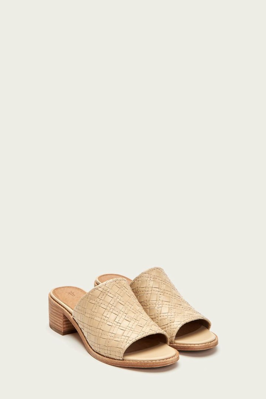 Women The Frye Company | The Frye Company Cindy Woven Mule Cream