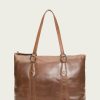 Women The Frye Company | The Frye Company Bags & Accessories Melissa Zip Shopper Cognac