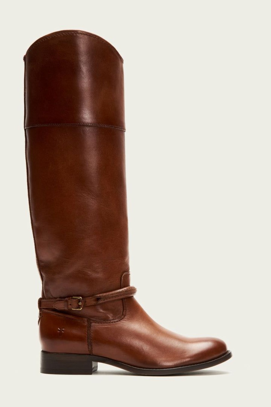 Women The Frye Company | The Frye Company Shoes Melissa Seam Tall Cognac