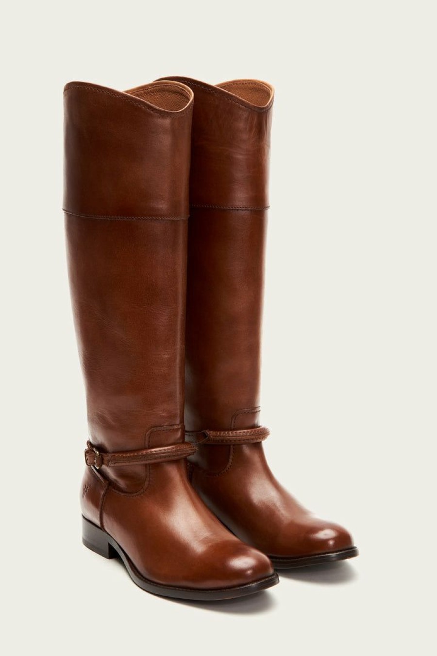 Women The Frye Company | The Frye Company Shoes Melissa Seam Tall Cognac