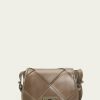 Women The Frye Company | The Frye Company Bags & Accessories Farrah Bold Weave Saddle Dark Brown