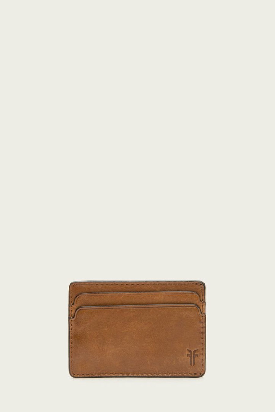 Men The Frye Company | The Frye Company Oliver Id Card Case Bags & Accessories Cognac