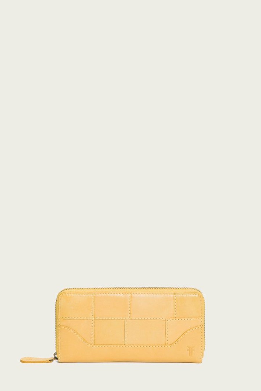 Women The Frye Company | The Frye Company Bags & Accessories Melissa Zip Wallet Yellow