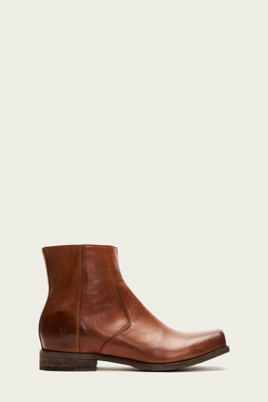 Men The Frye Company | The Frye Company Shoes Smith Inside Zip Caramel