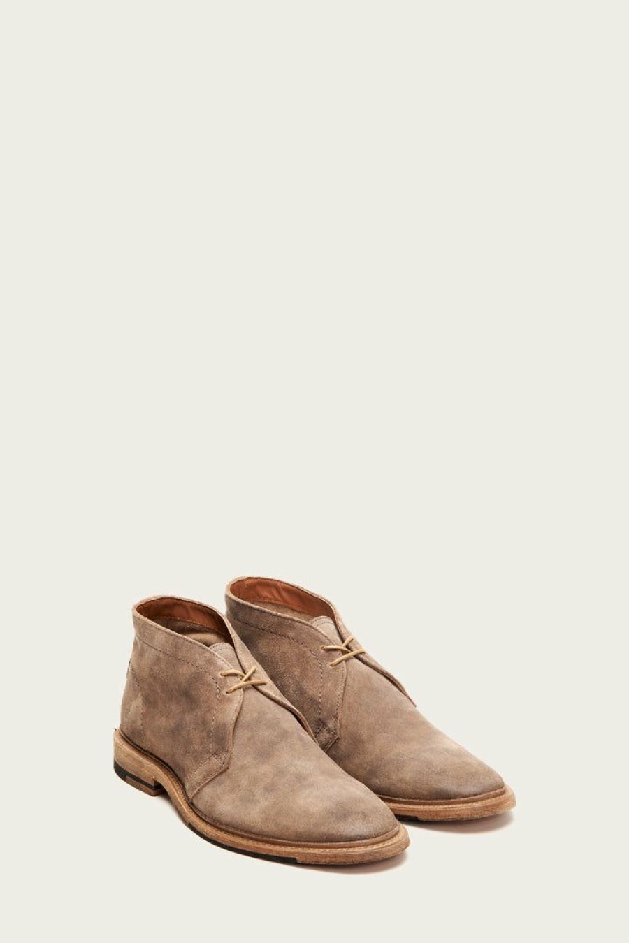 Men The Frye Company | The Frye Company Paul Chukka Shoes Faded Grey