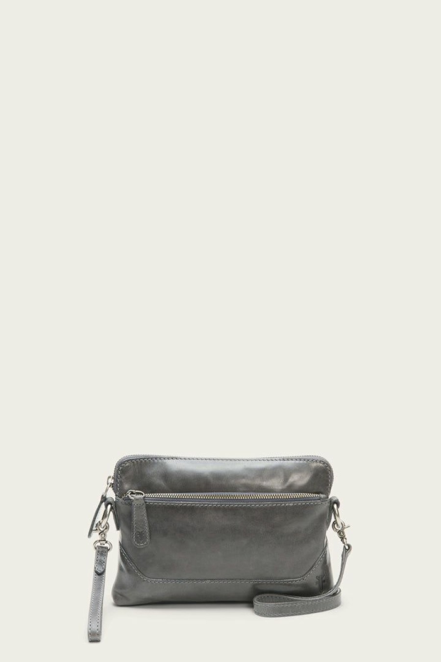 Women The Frye Company | The Frye Company Melissa Crossbody Wristlet Carbon