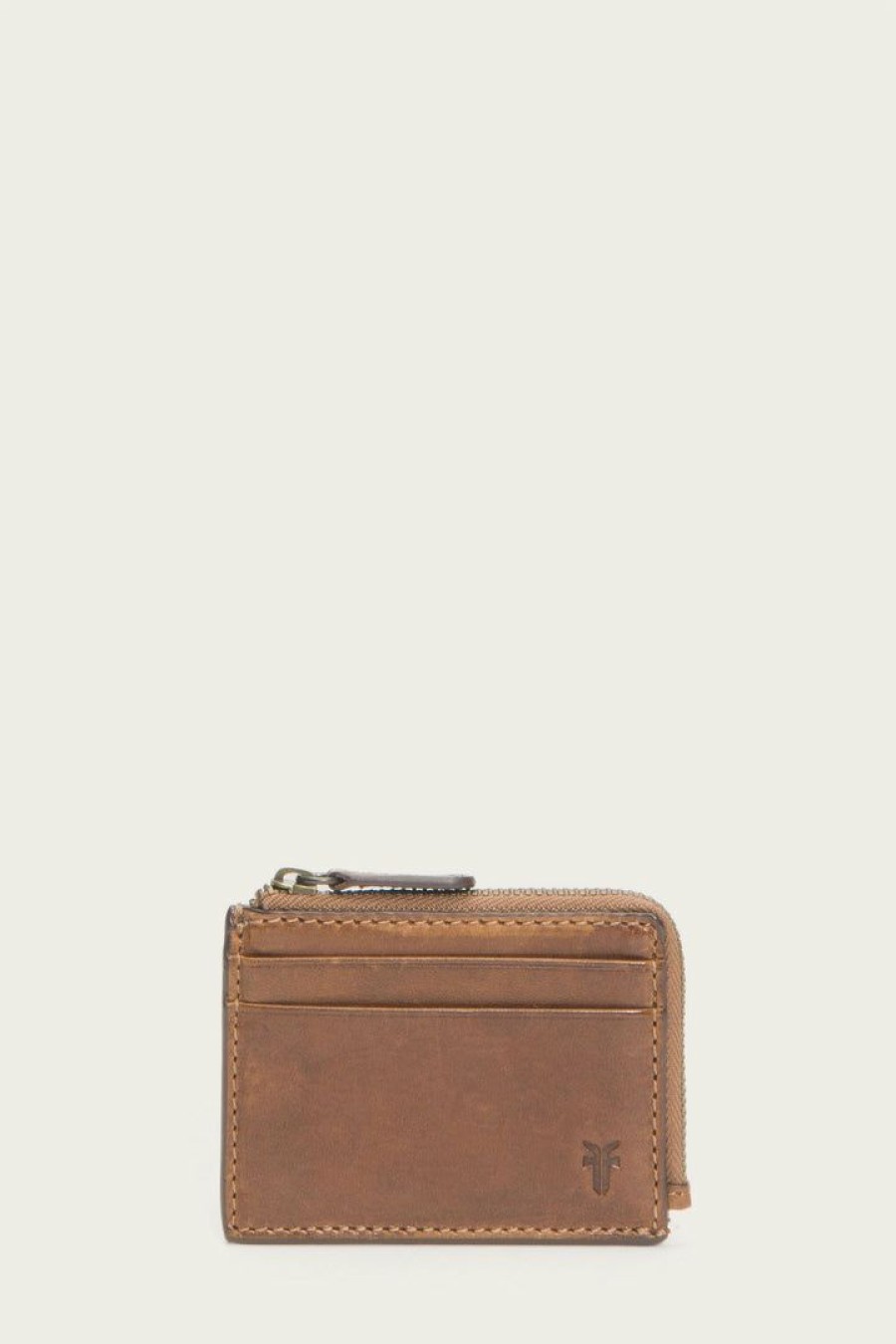 Women The Frye Company | The Frye Company Melissa Zip Card Case Bags & Accessories Cognac