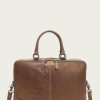 Men The Frye Company | The Frye Company Logan Work Bag Dark Brown