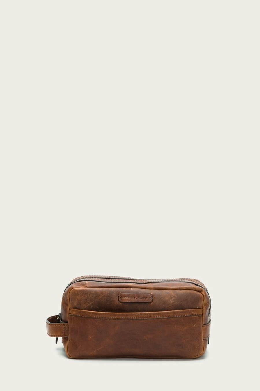 Men The Frye Company | The Frye Company Logan Travel Dopp Bags & Accessories Cognac