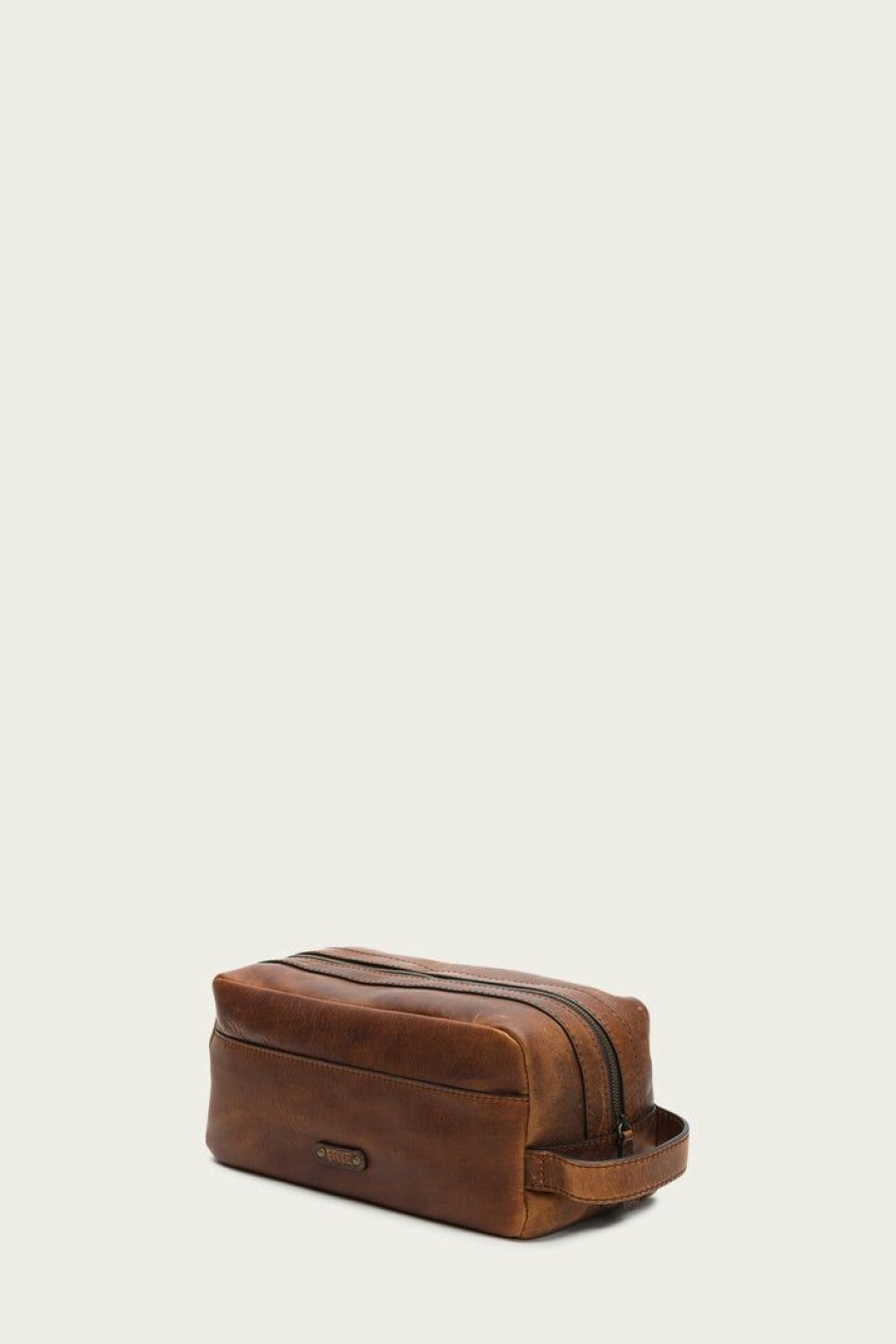 Men The Frye Company | The Frye Company Logan Travel Dopp Bags & Accessories Cognac