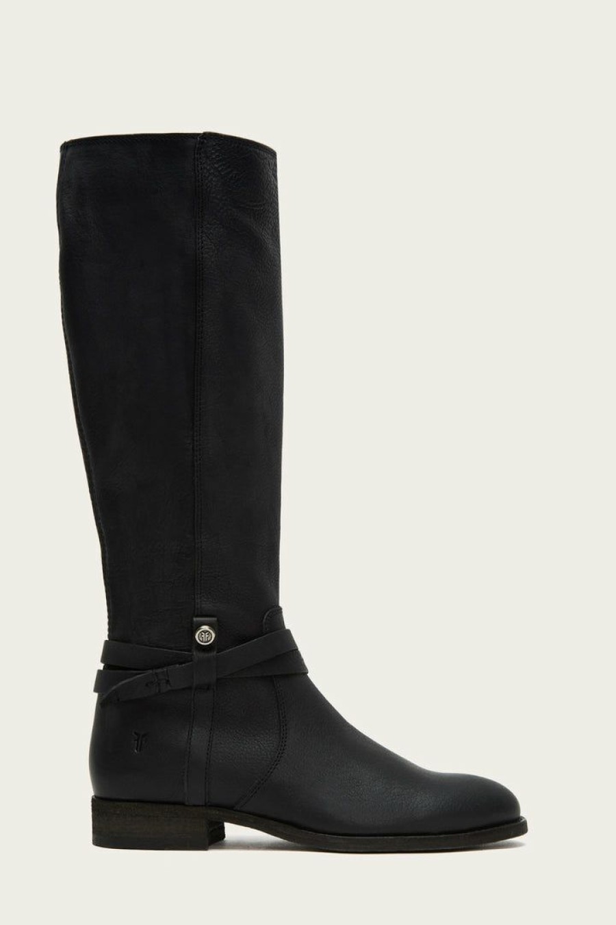 Women The Frye Company | The Frye Company Shoes Melissa Belted Tall Wide Calf Black