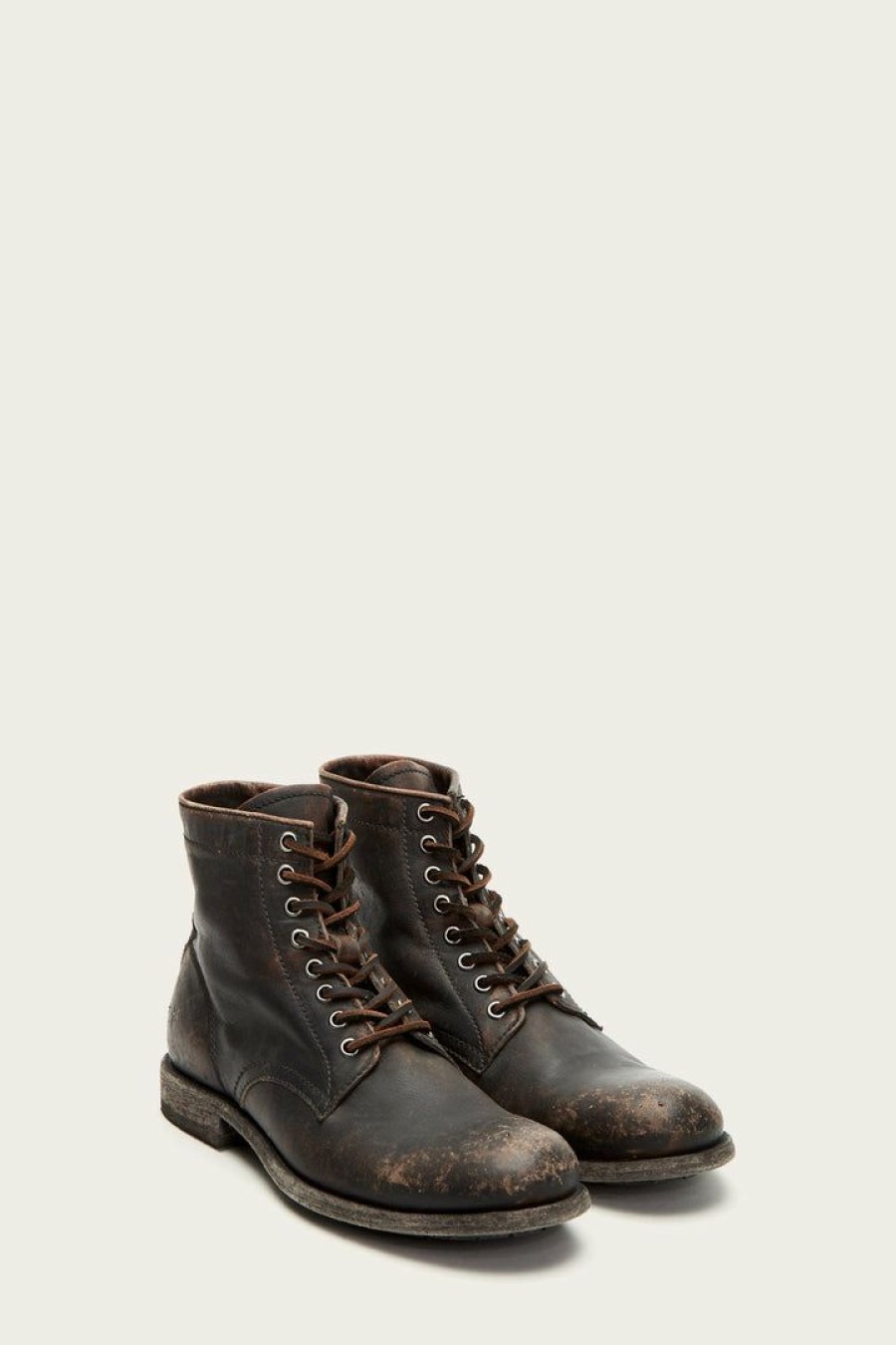 Men The Frye Company | The Frye Company Tyler Lace Up Shoes Black