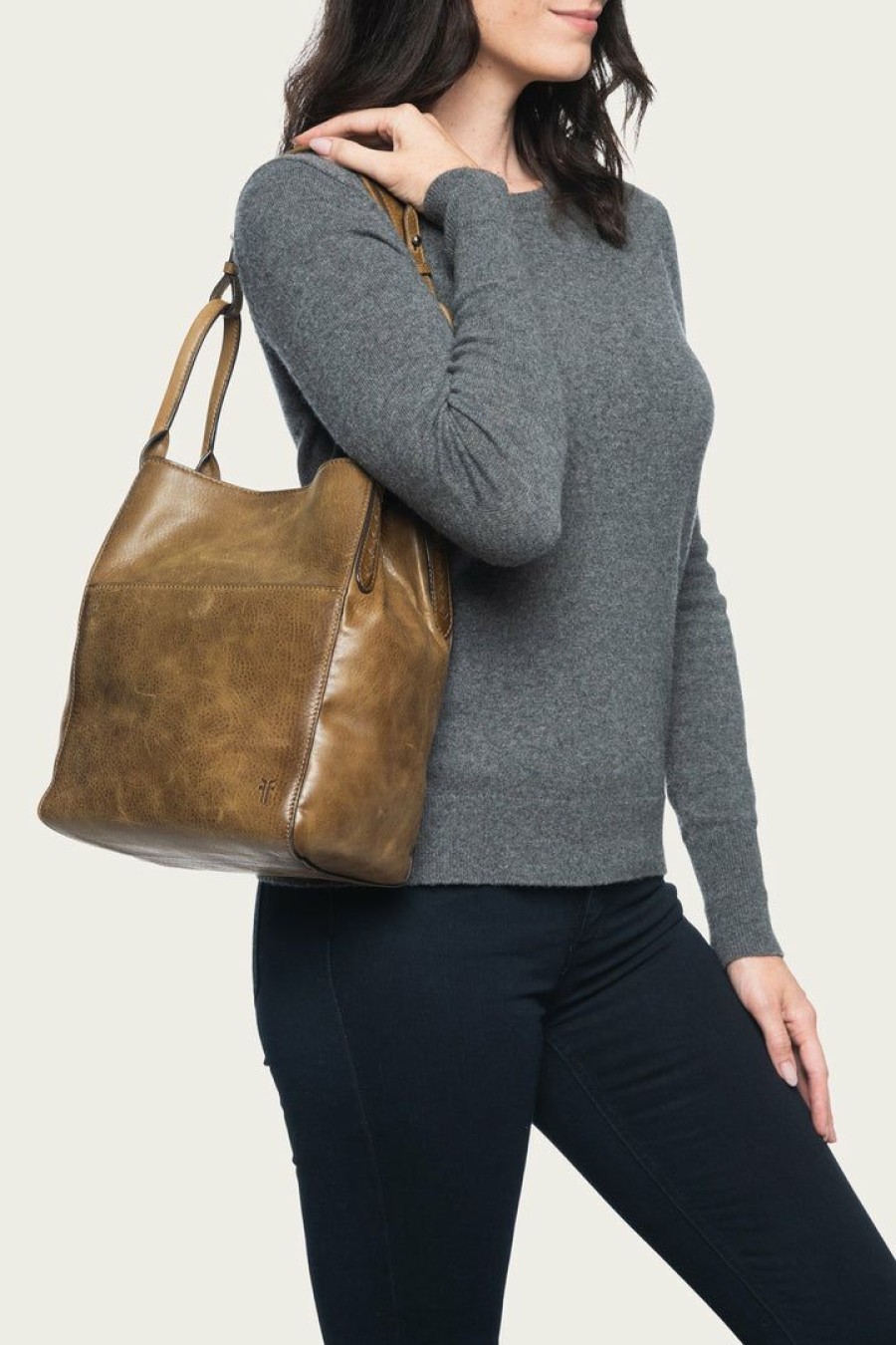 Women The Frye Company | The Frye Company Reed Hobo Bags & Accessories Khaki