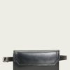 Women The Frye Company | The Frye Company Leather Beaded Belt Bag Black