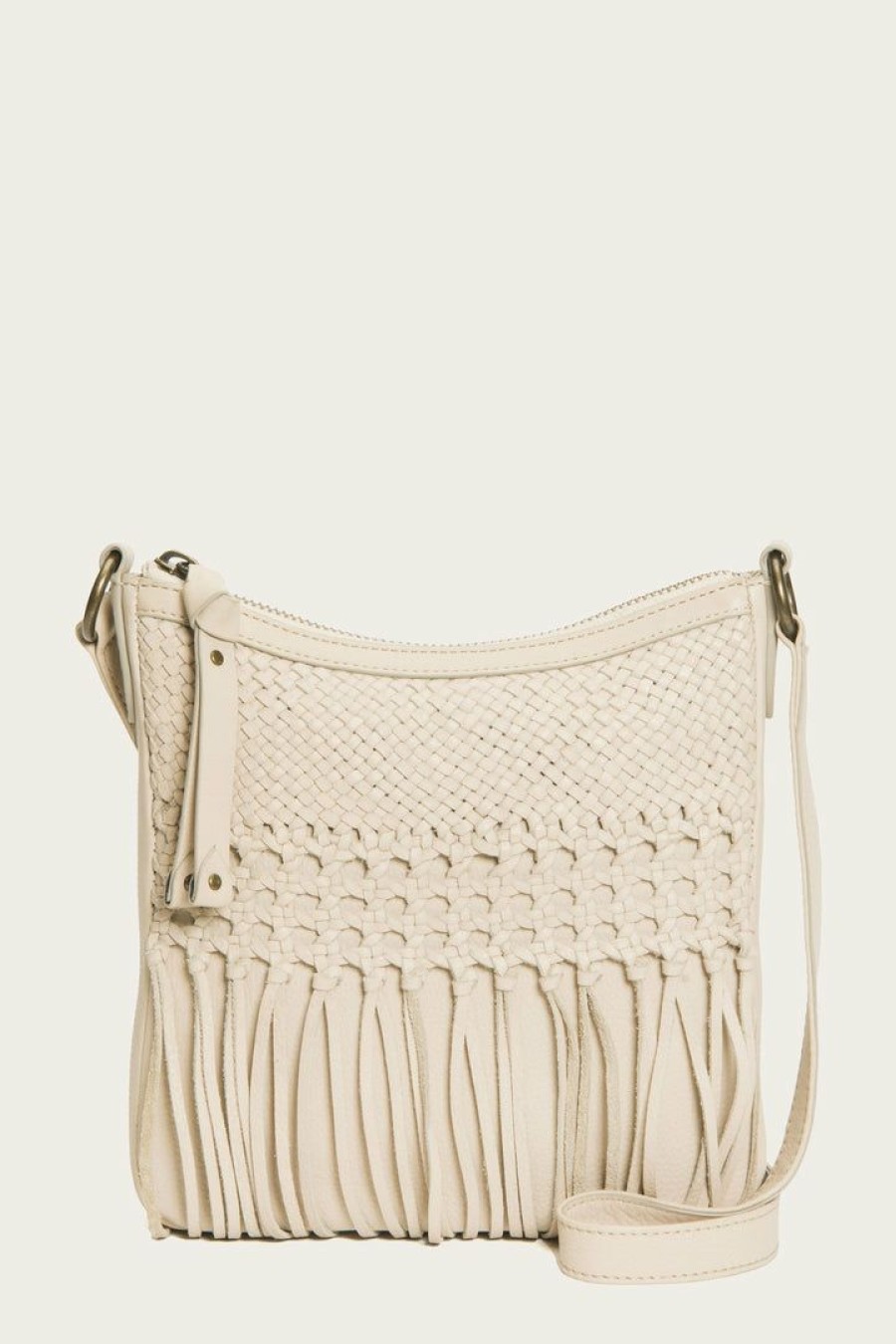 Women The Frye Company | The Frye Company Bags & Accessories Melissa Woven Swing Pack Cream