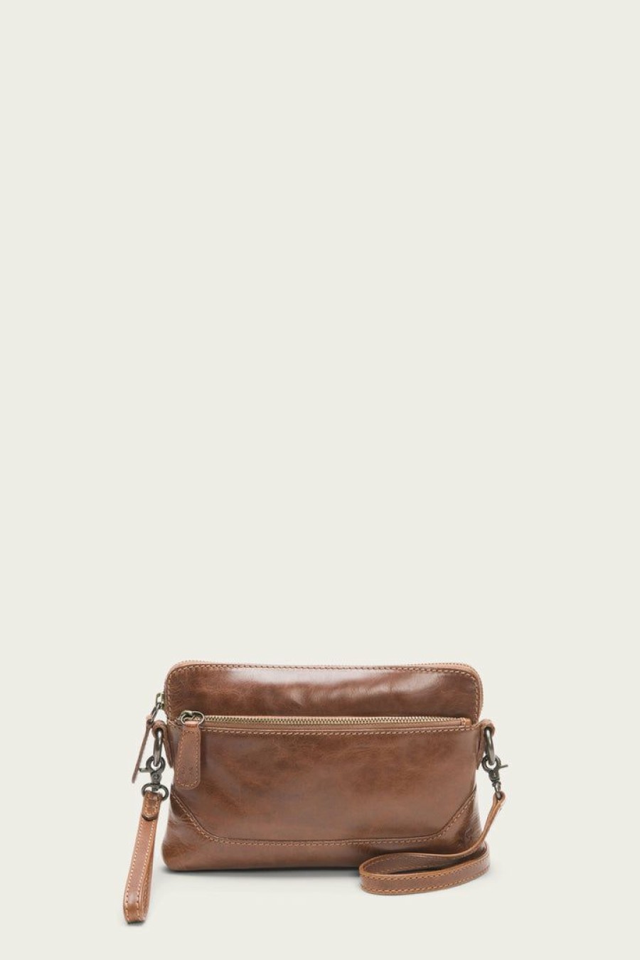 Women The Frye Company | The Frye Company Bags & Accessories Melissa Crossbody Wristlet Cognac