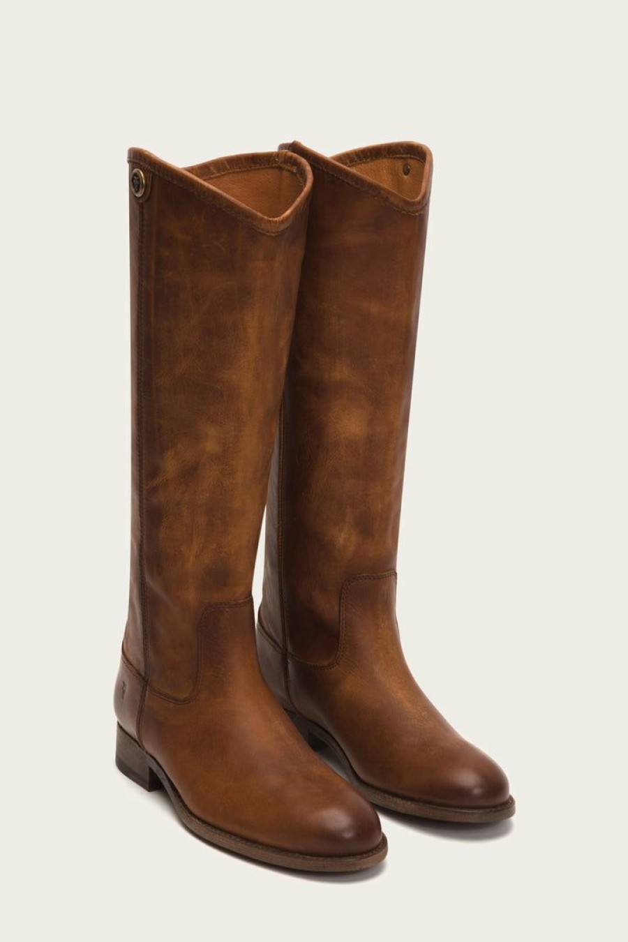 Women The Frye Company | The Frye Company Melissa Button 2 Cognac