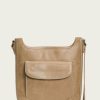 Women The Frye Company | The Frye Company Melissa Magazine Crossbody Bags & Accessories Beige