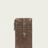 Women The Frye Company | The Frye Company Melissa Snap Card Wallet Bags & Accessories Dark Brown