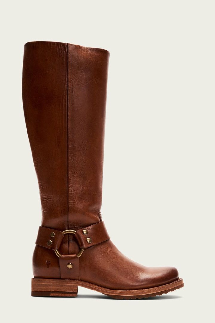 Women The Frye Company | The Frye Company Veronica Harness Tall Shoes Caramel