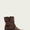 Women The Frye Company | The Frye Company Natalie Engineer Short Dark Brown