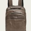 Men The Frye Company | The Frye Company Bags & Accessories Logan Multi Zip Backpack Slate