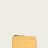 Women The Frye Company | The Frye Company Melissa Zip Card Case Bags & Accessories Yellow