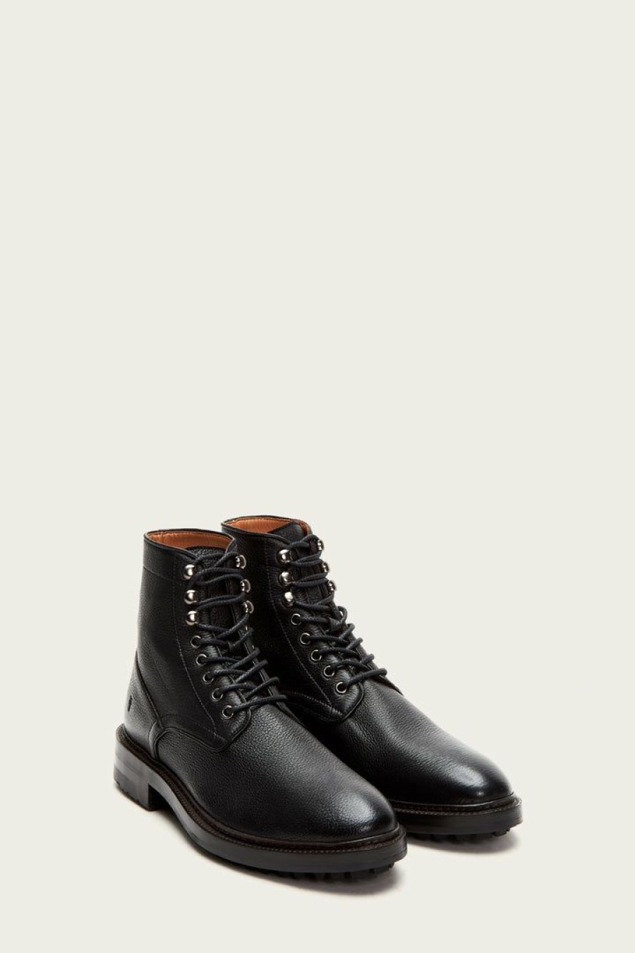 Men The Frye Company | The Frye Company Greyson Lace Up Shoes Black