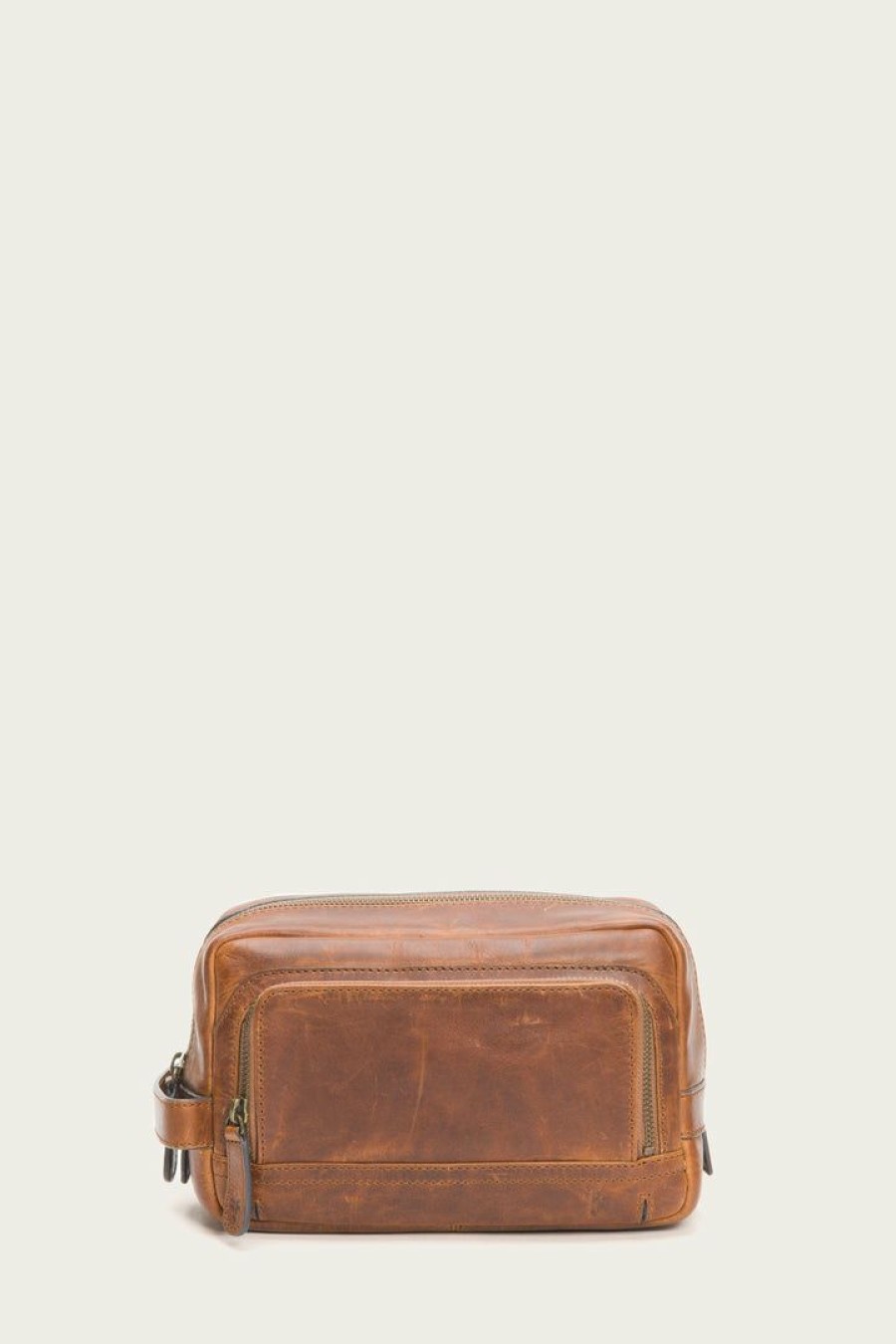 Men The Frye Company | The Frye Company Bags & Accessories Logan Travel Case Cognac